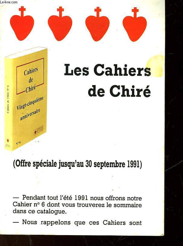 LES CAHIERS DE CHIRE N6