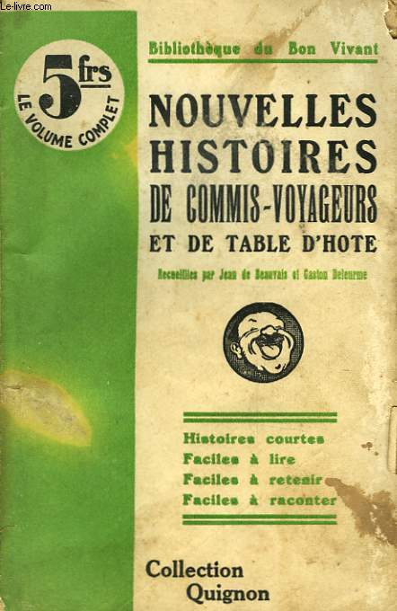 NOUVELLES HISTOIRES DE COMMIS-VOYAGEURS ET TABLE D'HOTE