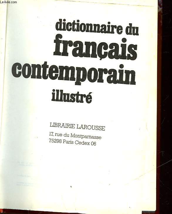 DICTIONNAIRE DU FRANCAIS CONTEMPORAIN ILLUSTRE