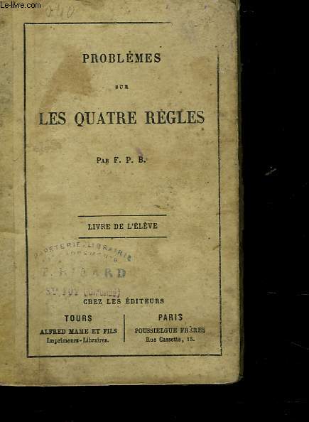 PROBLEMES SUR LES QUATRE REGLES