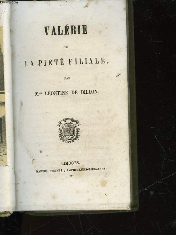 VALERIE OU LA PIETE FILIALE