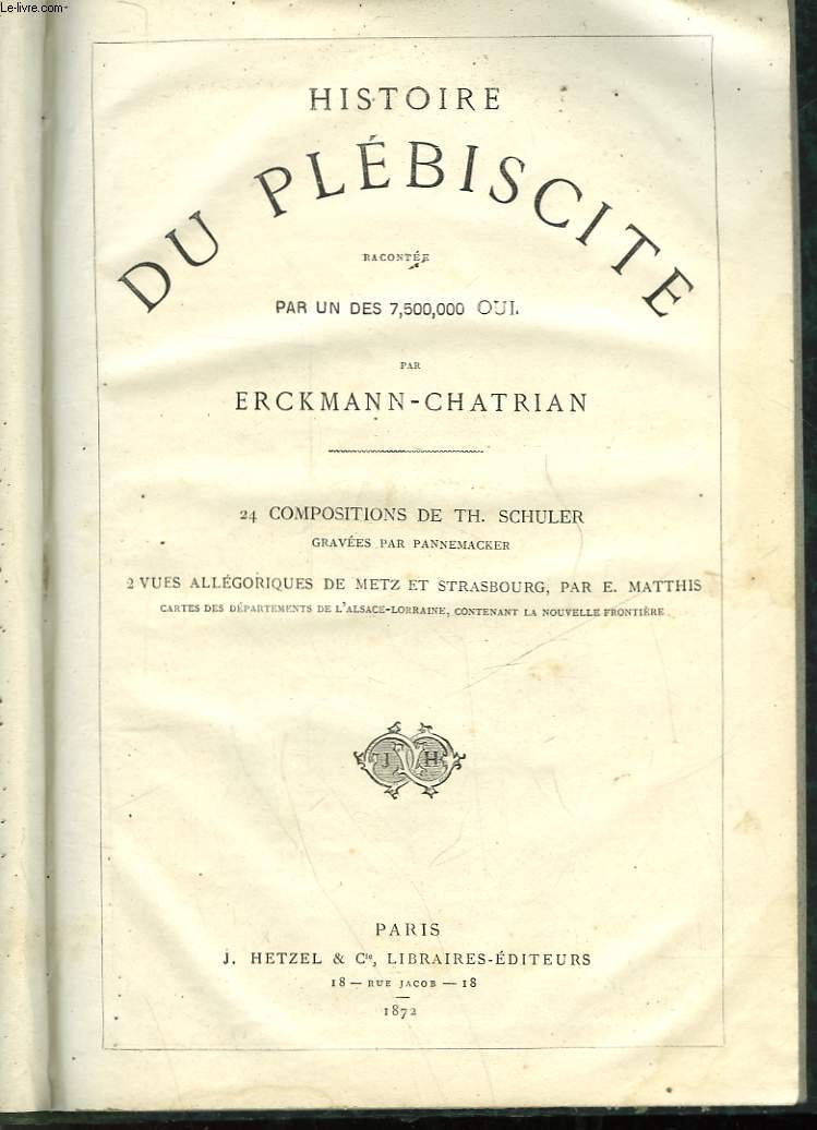 HISTOIRE DU PLEBISCITE