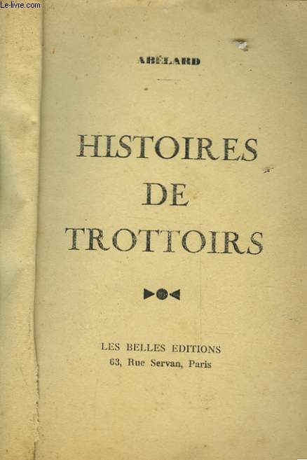HISTOIRE DE TROTTOIRS