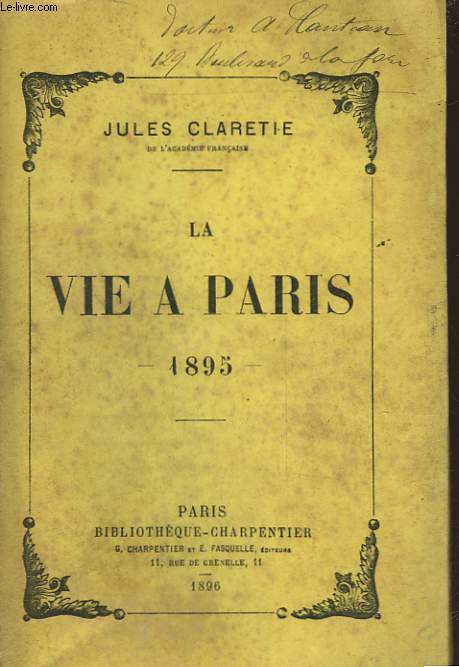 LA VIE A PARIS 1895