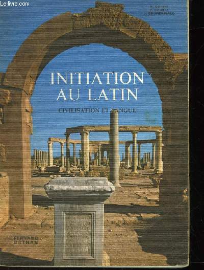 INITIATION AU LATIN CIVILISATION EN LANGUE