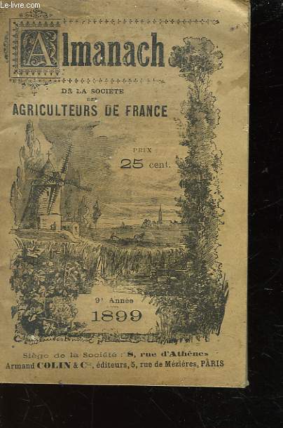 ALMANACH DE LA SOCIETE DES AGRICULTEURS DE FRANCE