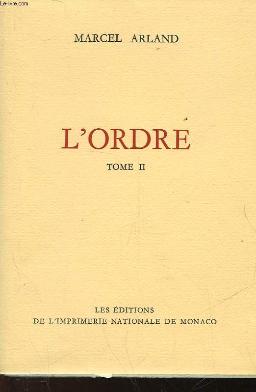 L'ORDRE - TOME II