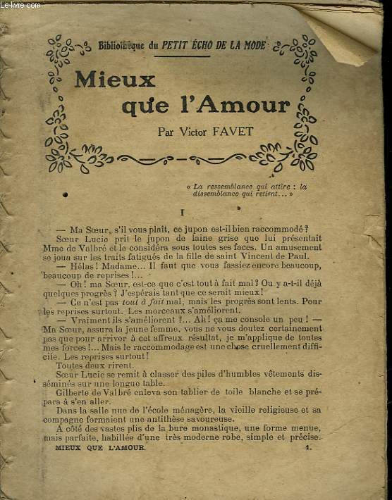 MIEUX QUE L'AMOUR - LA FIN D'UN PATRIOTE - ILS AIMENT TROP LE LUXE