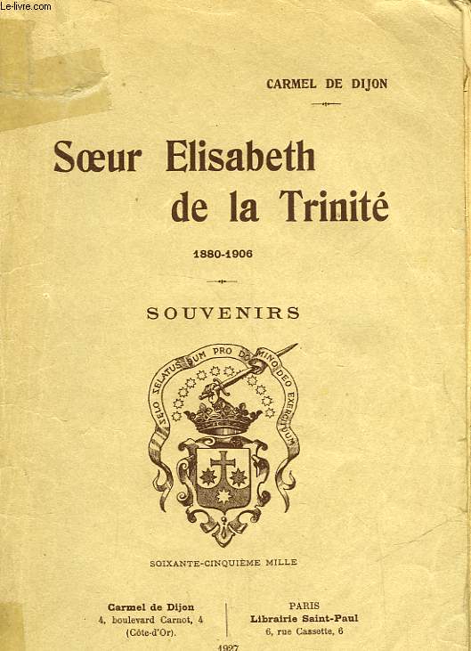 SOEUR ELISABETH DE LA TINITE 1880-1906