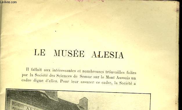 GUIDE DU VISITEUR AU MUSEE ALESIA