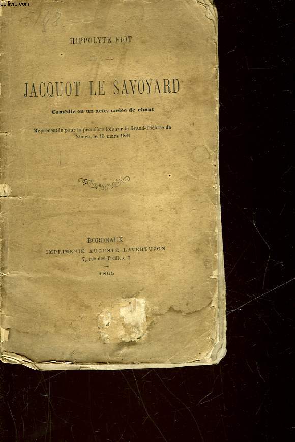 JACQUOT LE SAVOYARD