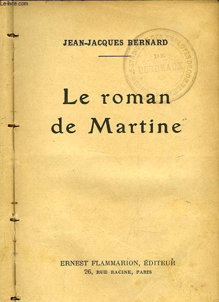 LE ROMAN DE MARTINE