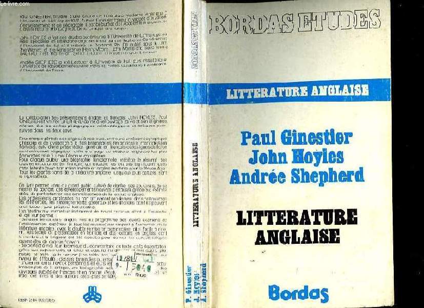 LITTERATURE ANGLAISE