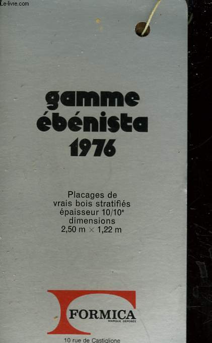 FORMICA - GAMME EBENISTA