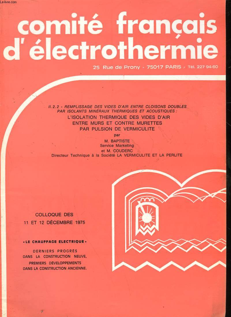 COMITE FRANCAIS D'ELECTROTHERMIE