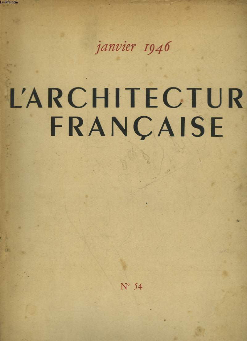 L'ARCHITECTURE FRANCAISE - N54