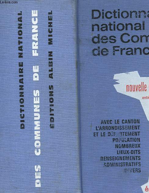 DICTIONNAIRE NATIONAL DES COMMUNES DE FRANCE