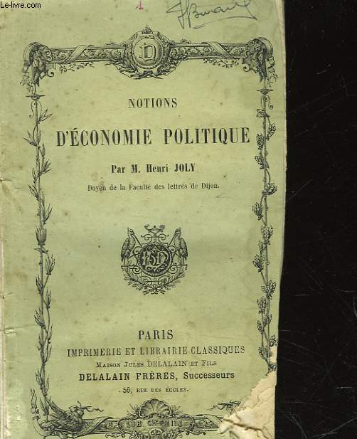 NOTIONS D'ECONOMIE POLITIQUE