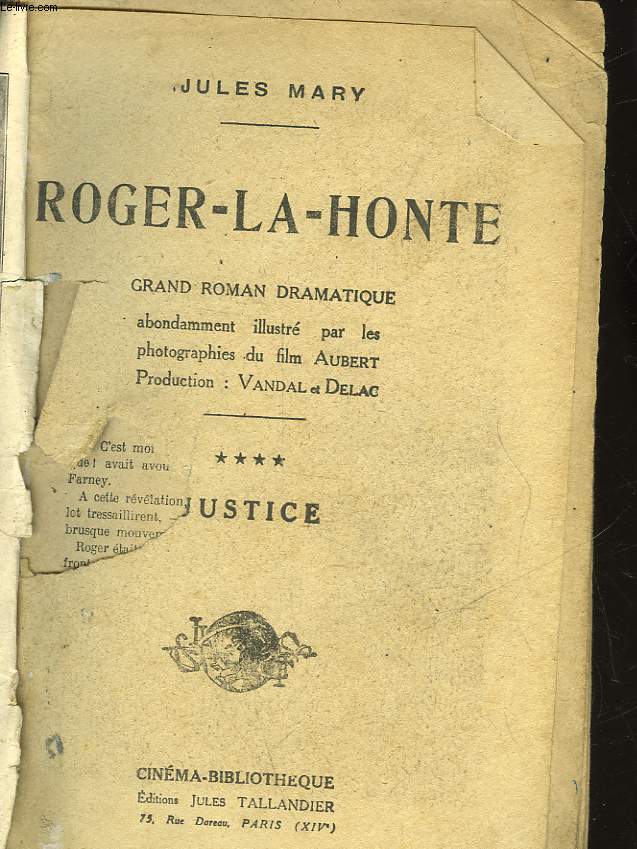 ROGER LA HONTE - TOME 4 - JUSTICE