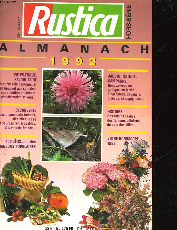 ALMANACH RUSTICA 1992