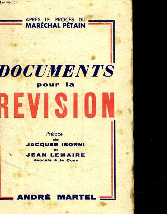 DOCUMENTS POUR LA REVISION