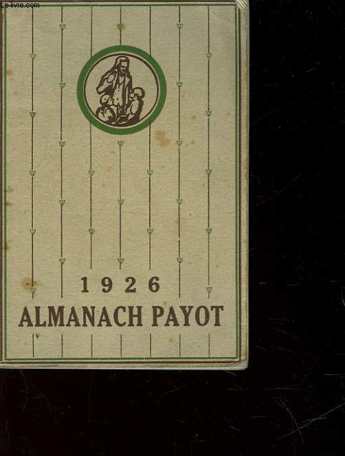 ALMANACH PAYOT 1926