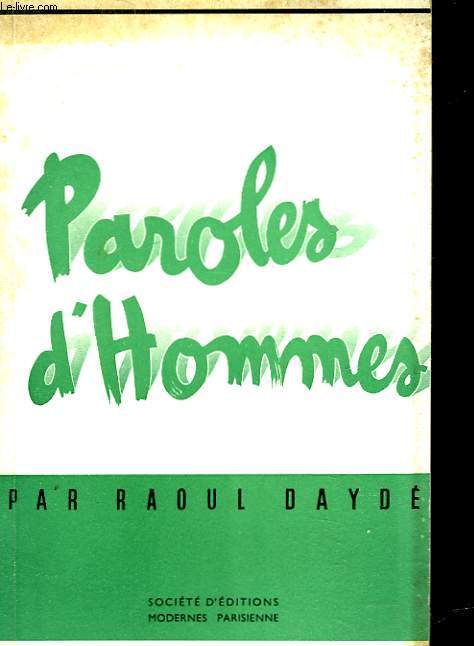 PAROLES D'HOMMES