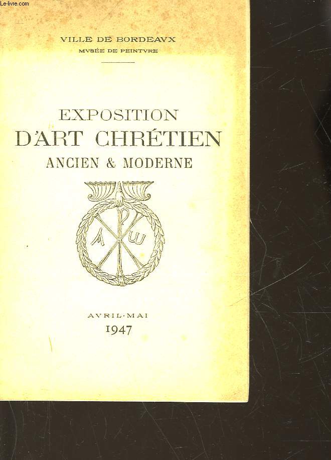 EXPOSITION D'ART CHRETIEN ANCIEN & MODERNE