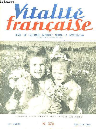 VITALITE FRANCAISE - 46 ANNEE - N376