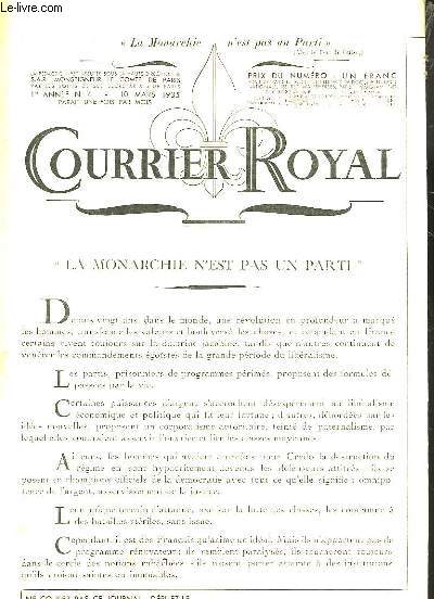 COURRIER ROYAL - 1 ANNEE - N4