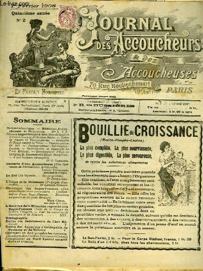 JOURNAL DES ACCOUCHEURS ET DES ACCOUCHEUSES - 15 ANNEE N2