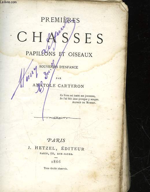 PREMIERES CHASSES PAPILLONS ET OISEAUX