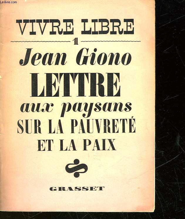 LETTRE AUX PAYSANS SUR LA PAUVRETE ET LA PAIS