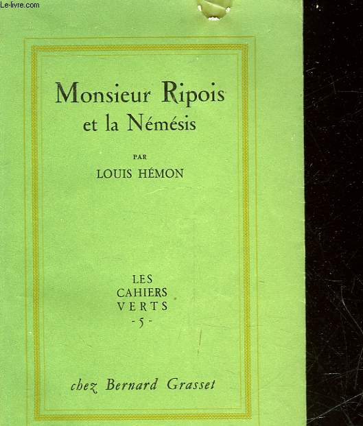 MONSIEUR RIPOIS ET LA NEMESIS