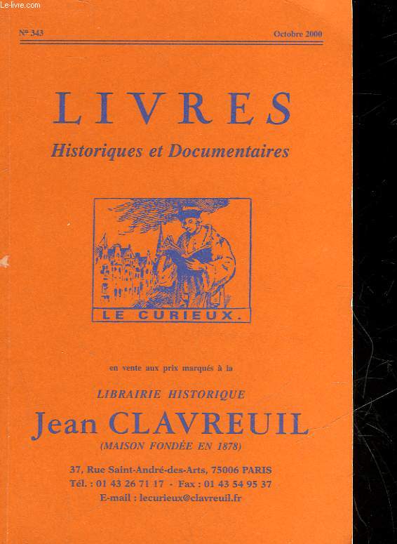 LIVRES HISTORIQUES ET DOCUMENTAIRES - N343