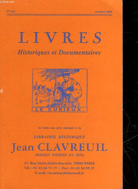 LIVRES HISTORIQUES ET DOCUMENTAIRES - N343