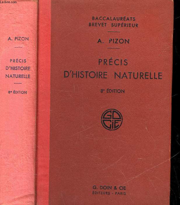 PRECIS D'HISTOIRE NATURELLE