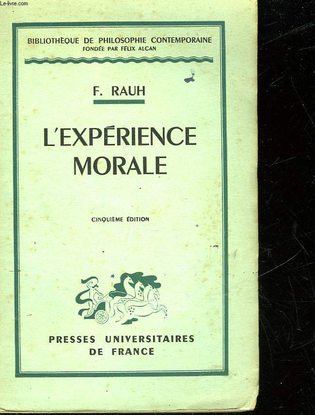 L'EXPERIENCE MORALE