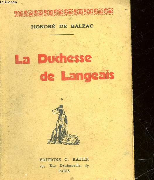 LA DUCHESSE DE LANGEAIS