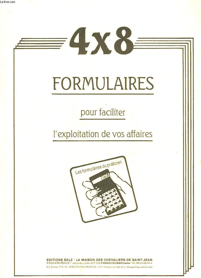 FORMULAIRES POUR FACILITER L'EXPLOITATION DE VOS AFFAIRES