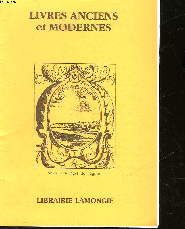 CATALOGUE - LIVRES ANCIENS ET MODERNES - LIBRAIRIE LAMONGIE - LOT DE 2 CATALOGUES
