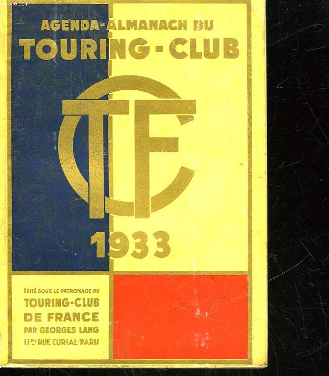 AGENDA-ALMANACH DU TOURING-CLUB 1933