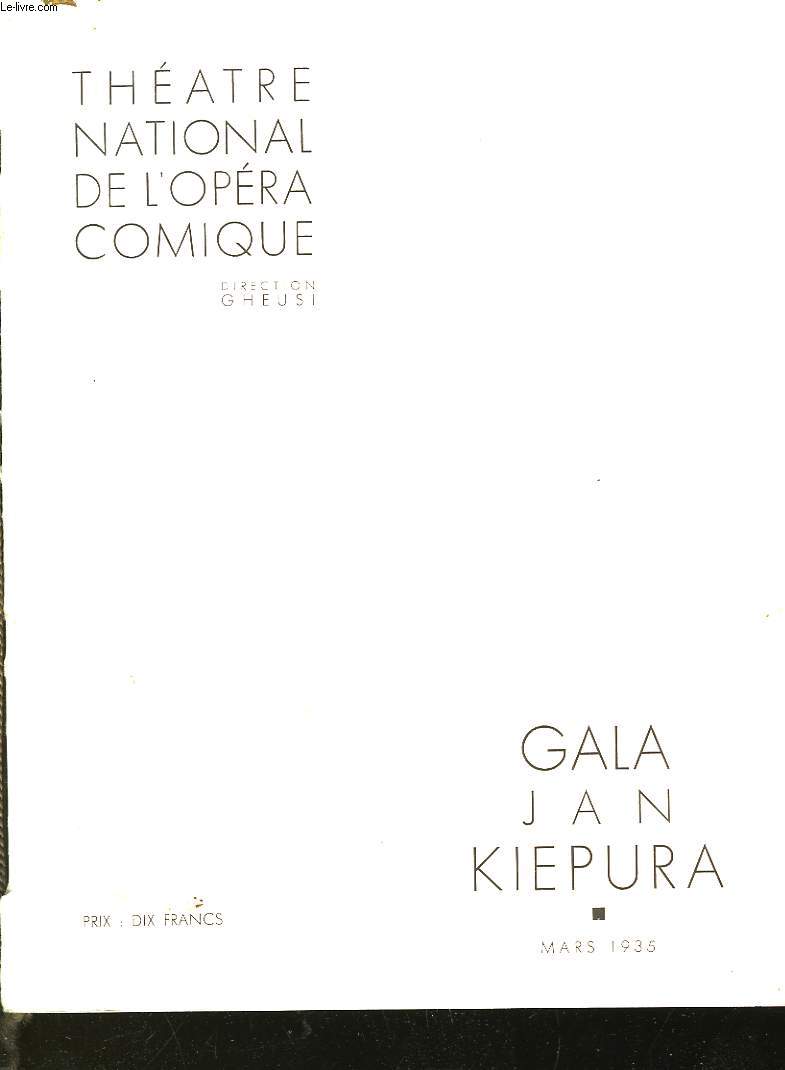 THEATRE NATIONAL DE L'OPERA COMIQUE - GALA JAN KIEPUA
