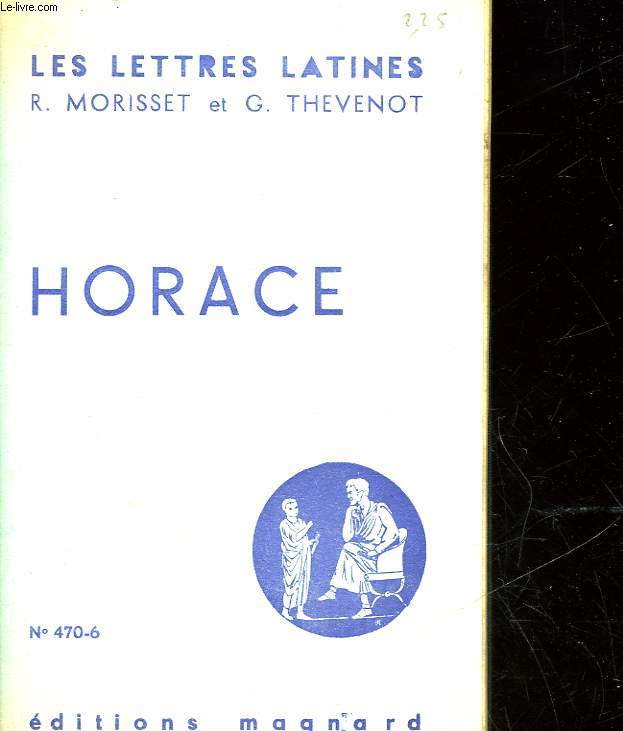 HORACE - CHAPITRE 15 DES LETTRES LATINES