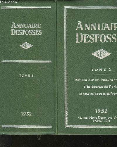 ANNUAIRE DEFOSSE - 2 TOMES