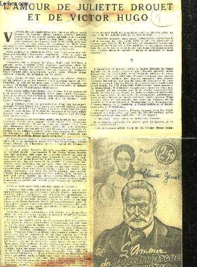 L'AMOUR DE JULIETTE DROUET ET DE VICTOR HUGO