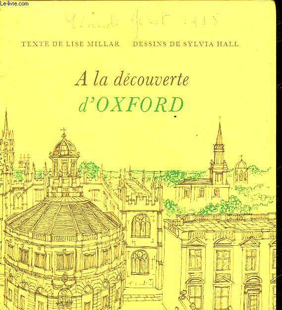 A LA DECOUVERTRE D'OXFORD