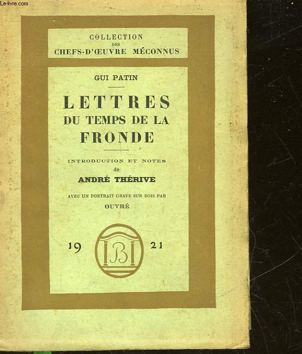 LETTRES DU TEMPS DE LA FONDE