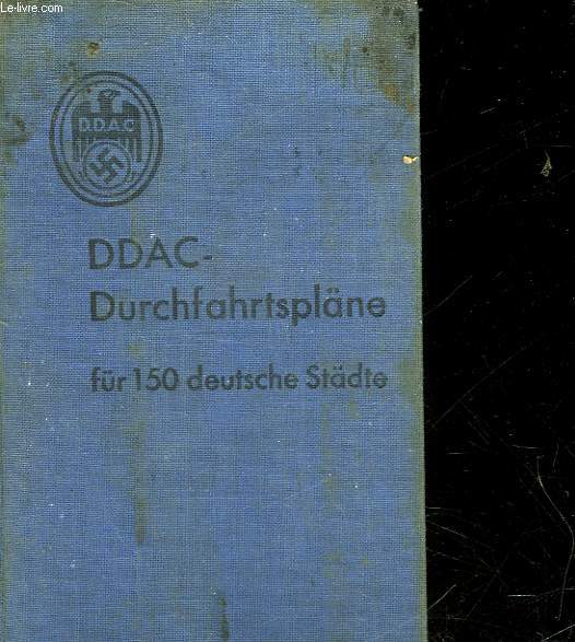 DDAC-DURCHFAHRTSPLANE FUR 150 DEUTSCHE-STADTE