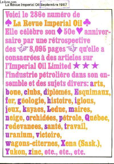 LA REVUE IMPERIALE OIL - 286 NUMERO